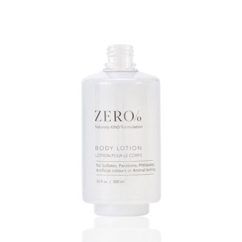 Zero% Body Lotion Tamper-Proof Premium Pump Bottle, Empty, No Pump, 10oz/300ml